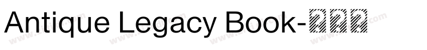 Antique Legacy Book字体转换
